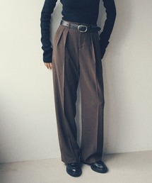 YOOU（ユー）の「Tuck wide pants(タックワイドパンツ)（スラックス）」