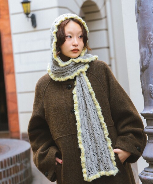 フリル フード マフラー（マフラー）｜Ray BEAMS（レイビームス）の