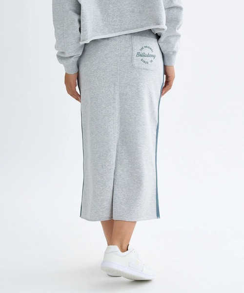 BILLABONG（ビラボン）の「BILLABONG レディース 【SURF CAMP】TRIPLE PALMS SWEAT L スカート 【2025年秋冬モデル】/ビラボンセットアップ対応速乾サイドラインスウェットロングスカート（スカート・レディース・ヘザーグレー/アイボリー・LARGE/MEDIUM）」の13枚目の写真