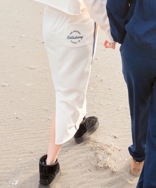 BILLABONG（ビラボン）の「BILLABONG レディース 【SURF CAMP】TRIPLE PALMS SWEAT L スカート 【2025年秋冬モデル】/ビラボンセットアップ対応速乾サイドラインスウェットロングスカート（スカート・レディース・ヘザーグレー/アイボリー・LARGE/MEDIUM）」の12枚目の写真