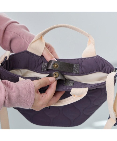 ROOTOTE（ルートート）の「ルートート / SN.べビールー.2way.ミリタリーキルト-A（ショルダーバッグ・レディース・レッド/グリーン/キャメル/ブラック/カーキ/グレー・FREE）」の13枚目の写真