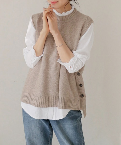 ReRe(リリ)の「スタンドカラーフリルネックシャツ(シャツ/ブラウス・レディース・ホワイト/ホワイト系その他・MEDIUM/LARGE/X-LARGE/SMALL)」の17枚目の写真