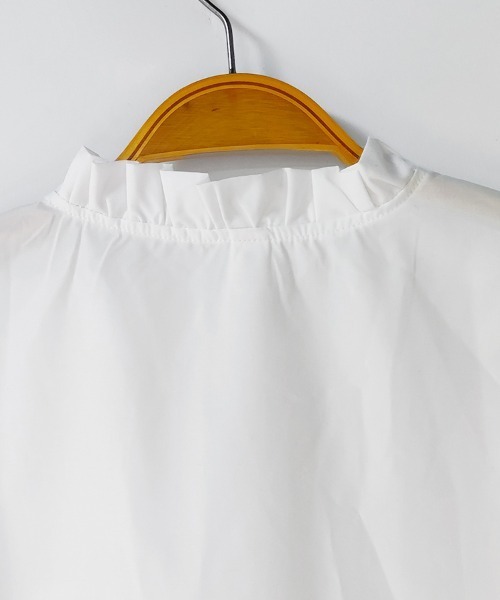 ReRe(リリ)の「スタンドカラーフリルネックシャツ(シャツ/ブラウス・レディース・ホワイト/ホワイト系その他・MEDIUM/LARGE/X-LARGE/SMALL)」の22枚目の写真