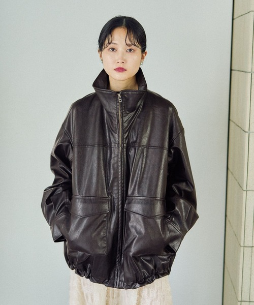 LEPSIMフェイクレザーブルゾン LEPSIM｜フェイクレザーブルゾン | Rakuten Fashion(楽天ファッション
