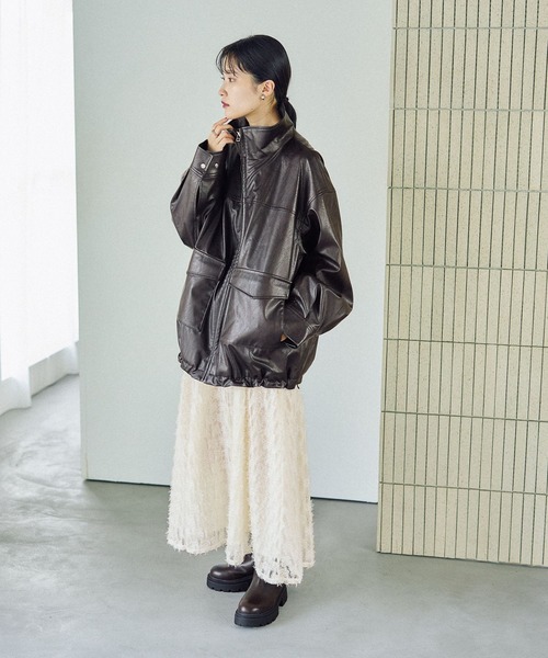 LEPSIMフェイクレザーブルゾン LEPSIM｜フェイクレザーブルゾン | Rakuten Fashion(楽天ファッション