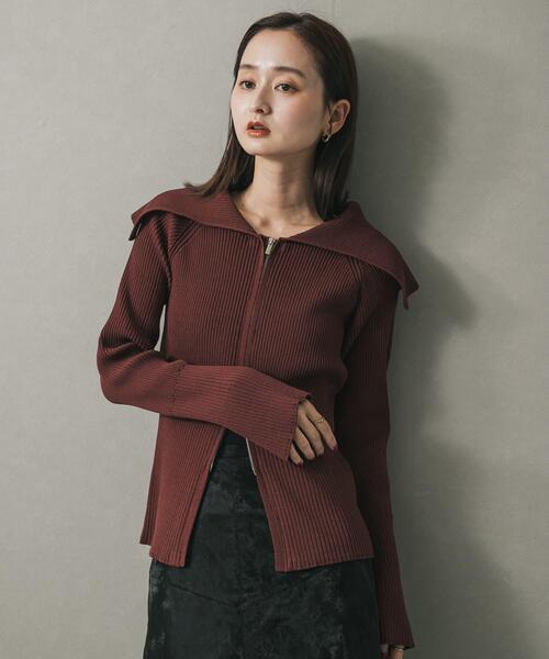 セール】ビックカラージップセーター（ニット/セーター）｜SENSE OF