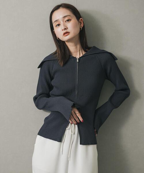 セール】ビックカラージップセーター（ニット/セーター）｜SENSE OF