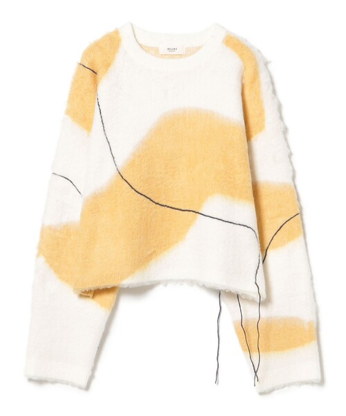 BEAMS HEART(ビームスハート)の「ニュアンス シャギー ニット(ニット/セーター・レディース・ホワイト系その他5/チャコールグレー/ピンク・FREE)」の16枚目の写真