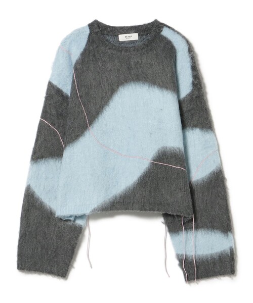 BEAMS HEART(ビームスハート)の「ニュアンス シャギー ニット(ニット/セーター・レディース・ホワイト系その他5/チャコールグレー/ピンク・FREE)」の21枚目の写真