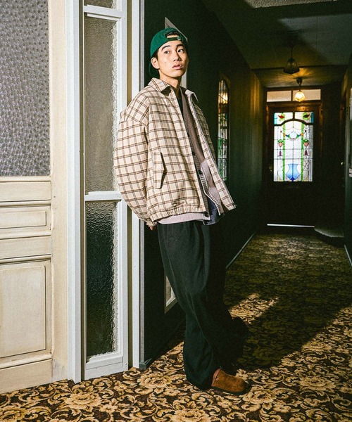 niko and...（ニコアンド）の「チェックスイングトップブルゾン（ブルゾン・メンズ・ネイビー/ベージュ・LARGE/MEDIUM）」の19枚目の写真