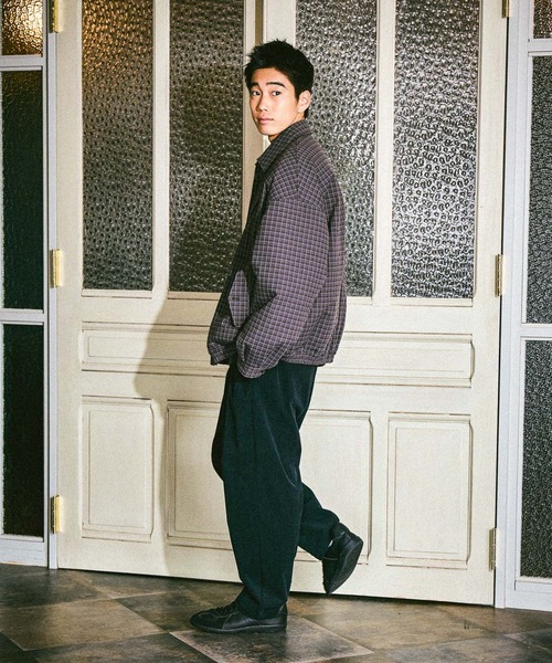 セール】チェックスイングトップブルゾン（ブルゾン）｜niko and