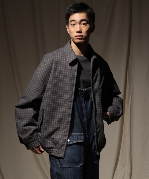 セール】チェックスイングトップブルゾン（ブルゾン）｜niko and