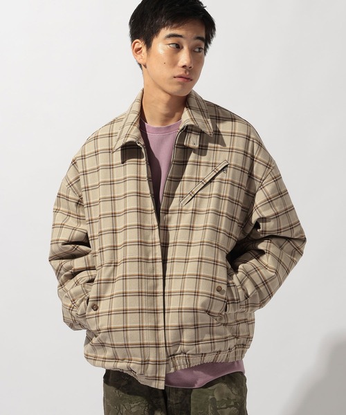 セール】チェックスイングトップブルゾン（ブルゾン）｜niko and