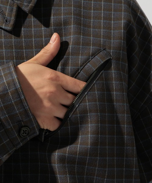 niko and...（ニコアンド）の「チェックスイングトップブルゾン（ブルゾン・メンズ・ネイビー/ベージュ・LARGE/MEDIUM）」の12枚目の写真