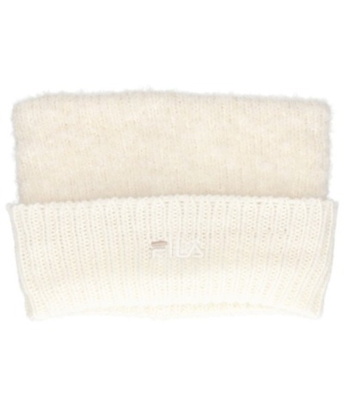 FILA（フィラ）の「FILA/フィラ ビーニー ネコ耳 ニット帽 254013201（ニットキャップ/ビーニー・メンズ・ベージュ/ホワイト/ブラック・FREE）」の2枚目の写真