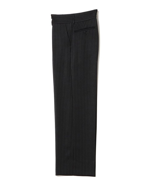 International Gallery BEAMS（インターナショナルギャラリービームス）の「ストライプ ダブルループ ワイド スラックス（その他パンツ・メンズ・ブラック・LARGE/MEDIUM/SMALL）」の3枚目の写真