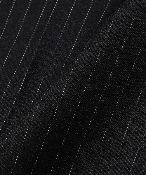 International Gallery BEAMS（インターナショナルギャラリービームス）の「ストライプ ダブルループ ワイド スラックス（その他パンツ・メンズ・ブラック・LARGE/MEDIUM/SMALL）」の6枚目の写真