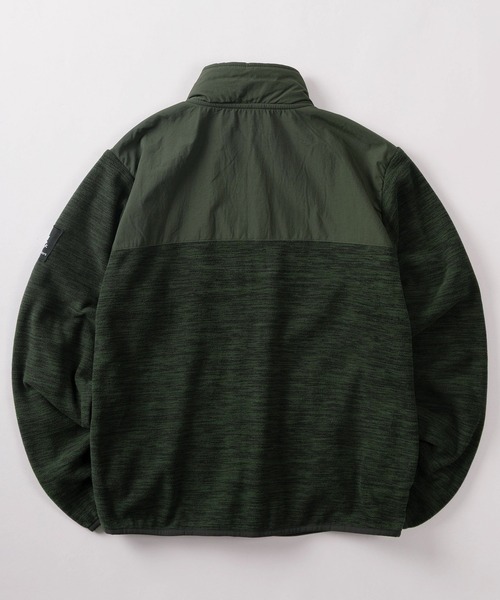 LOGOS(ロゴス)の「【71】【LOGOS PARK/ロゴス パーク】ワンポイントロゴ ナイロン 切替 フリースジャケット(ブルゾン・メンズ・ワイン/カーキ/ブラック/ネイビー・M/L/XL)」の5枚目の写真