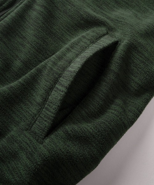 LOGOS(ロゴス)の「【71】【LOGOS PARK/ロゴス パーク】ワンポイントロゴ ナイロン 切替 フリースジャケット(ブルゾン・メンズ・ワイン/カーキ/ブラック/ネイビー・M/L/XL)」の7枚目の写真