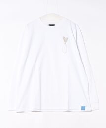 MAISON HONORE（メゾンオノレ）の「【Maison Honore】 Tiphanie Big Logo L/S tee ハートフィッシュ刺繍ロゴ ロンT（Tシャツ/カットソー）」
