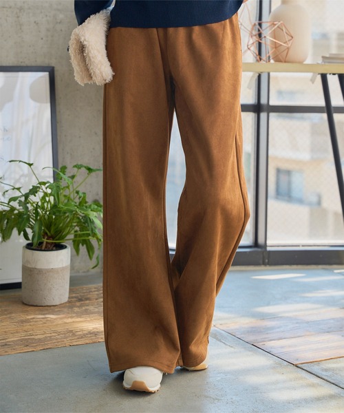 KOBE LETTUCE(コウベレタス)の「選べる3サイズ錯覚美脚ポンチスエードパンツ(その他パンツ・レディース・ブラック/キャメル/アイボリー系/グレー/ダークブラウン・M-Short/M/PM)」の15枚目の写真