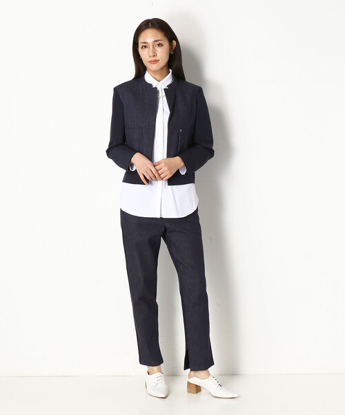 COMME CA（コムサ）の「ストレッチブロード シャツ（シャツ/ブラウス・レディース・ホワイト・9号）」の7枚目の写真