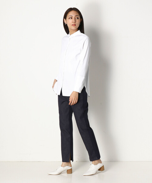 COMME CA（コムサ）の「ストレッチブロード シャツ（シャツ/ブラウス・レディース・ホワイト・9号）」の4枚目の写真