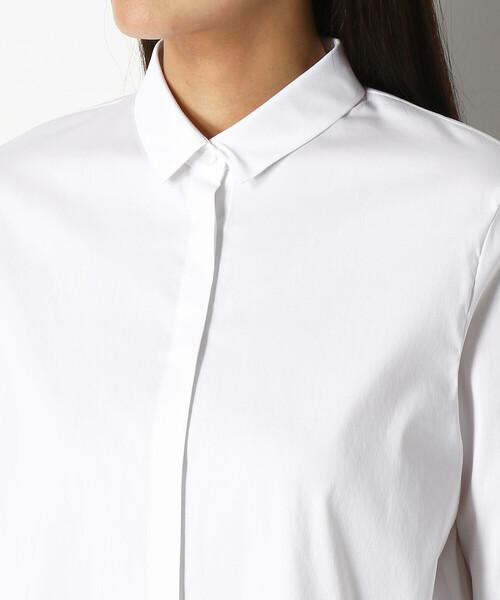 COMME CA（コムサ）の「ストレッチブロード シャツ（シャツ/ブラウス・レディース・ホワイト・9号）」の6枚目の写真