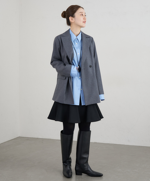 セール】ツイードダブルクロスフレアミニスカート（スカート）｜IENA