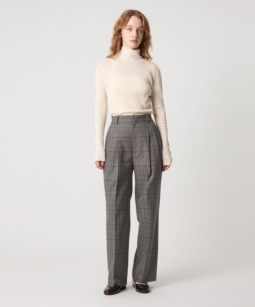 Steven Alan（スティーブンアラン）の「＜Steven Alan＞メランジ タック ワイド パンツ（その他パンツ・レディース・グレー系/ネイビー・L/S/M）」の3枚目の写真