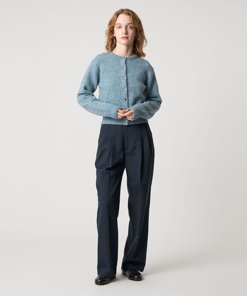 Steven Alan（スティーブンアラン）の「＜Steven Alan＞メランジ タック ワイド パンツ（その他パンツ・レディース・グレー系/ネイビー・L/S/M）」の7枚目の写真