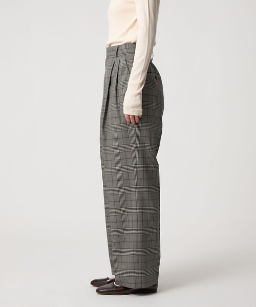 Steven Alan（スティーブンアラン）の「＜Steven Alan＞メランジ タック ワイド パンツ（その他パンツ・レディース・グレー系/ネイビー・L/S/M）」の9枚目の写真