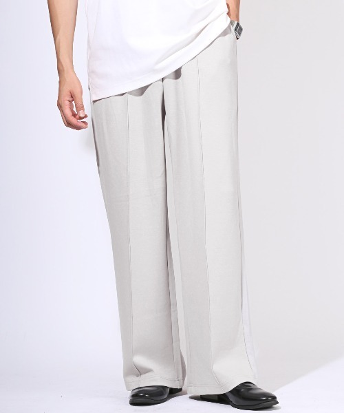 LUXSTYLE(ラグスタイル)の「スウェットワイドパンツ(スウェットパンツ・メンズ・ブラック/ネイビー・L/M)」の7枚目の写真
