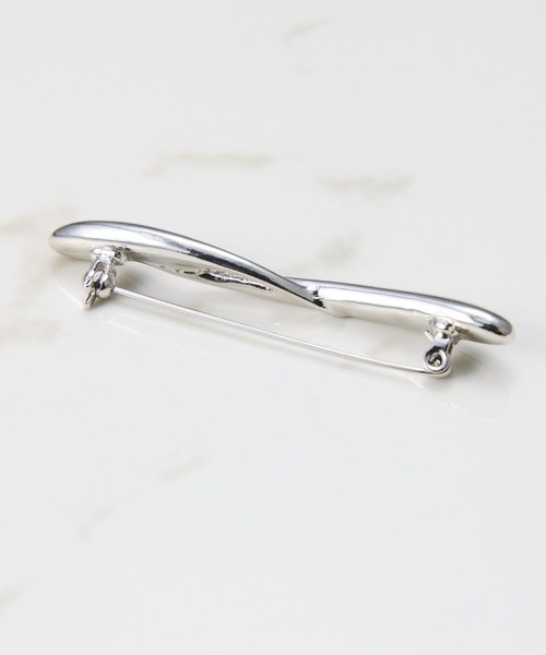 COLLAGE GALLARDAGALANTE（コラージュガリャルダガランテ）の「ニュアンスラインブローチ（ブローチ/コサージュ・レディース・シルバー/ゴールド・FREE）」の7枚目の写真