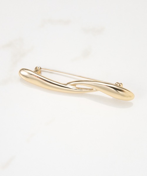 COLLAGE GALLARDAGALANTE（コラージュガリャルダガランテ）の「ニュアンスラインブローチ（ブローチ/コサージュ・レディース・シルバー/ゴールド・FREE）」の6枚目の写真