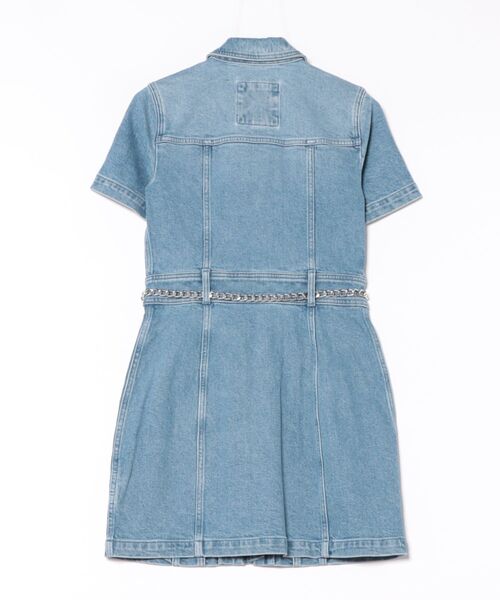 MICHAEL KORS(マイケルコース)の「フロント ジップ デニム ミニ ドレス(ワンピース・レディース・ブルー系・XS/S/M/L/XL)」の2枚目の写真