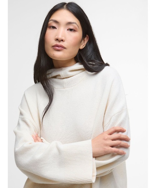 Barbour（バブアー）の「Evetteニットフーディ（レディース（ニット/セーター・レディース・ベージュ/ホワイト・6/8）」の6枚目の写真