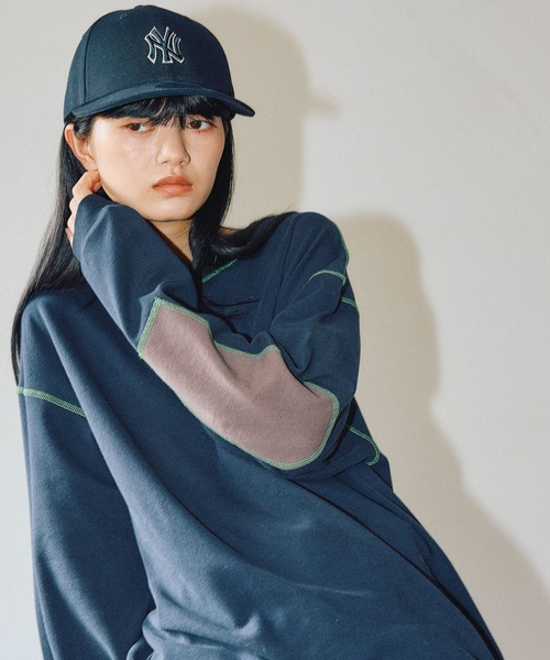 niko and...（ニコアンド）の「[MODE NORM CORE] エルボパッチフワスムースプルオーバー（Tシャツ/カットソー・レディース・モカ/ネイビー/ナチュラル・MEDIUM/LARGE）」の3枚目の写真