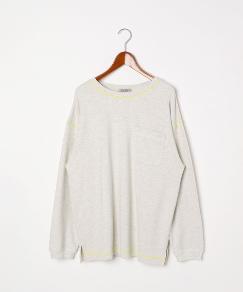 niko and...（ニコアンド）の「[MODE NORM CORE] エルボパッチフワスムースプルオーバー（Tシャツ/カットソー・レディース・モカ/ネイビー/ナチュラル・MEDIUM/LARGE）」の17枚目の写真