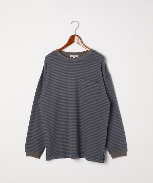 niko and...（ニコアンド）の「[MODE NORM CORE] エルボパッチフワスムースプルオーバー（Tシャツ/カットソー・レディース・モカ/ネイビー/ナチュラル・MEDIUM/LARGE）」の18枚目の写真