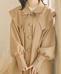 amr.（アムレ）の「ケープフリルロングコート（チェスターコート）」