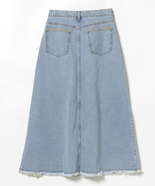 BEAMS HEART(ビームスハート)の「カラーダメージ デニム スカート(スカート・レディース・ブルー/サックスブルー・MEDIUM/SMALL)」の18枚目の写真