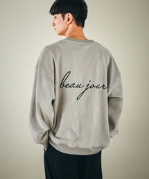 LAKOLE（ラコレ）の「バック刺繍スエードボアプルオーバー / 587053（スウェット・メンズ）」