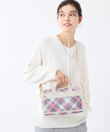 美品 レスポートサック 2way ハンドバッグ ショルダーバッグ 斜め掛け チェック柄 レディース LeSportsac 美品 レスポートサック 2way ハンドバッグ ショルダーバッグ 斜め掛け