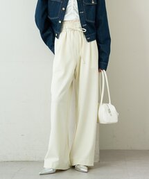 レディースのその他パンツ（ホワイト/白色系・ストライプ柄