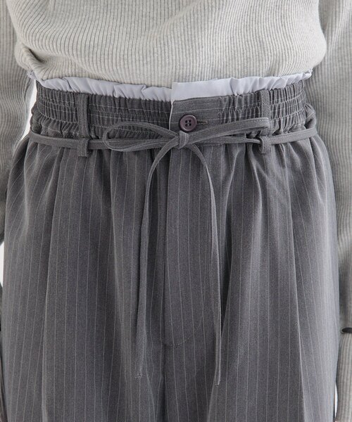 セール】【4サイズ展開/ストライプ柄、無地 / ウエストの配色が