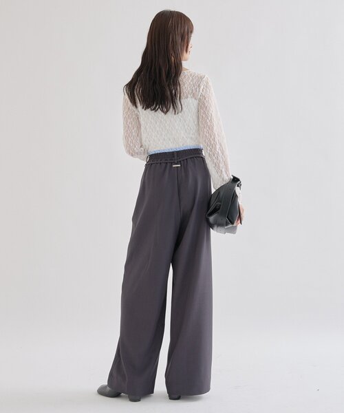 セール】【4サイズ展開/ストライプ柄、無地 / ウエストの配色が