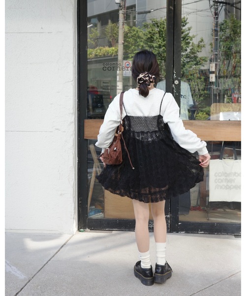 jumelle（ジュメロ）の「チュールローズビスチェ（その他トップス・レディース・ベージュ/ブラック・FREE）」の11枚目の写真