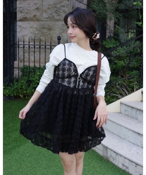 jumelle（ジュメロ）の「チュールローズビスチェ（その他トップス