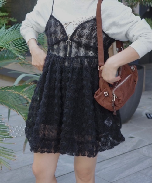 jumelle（ジュメロ）の「チュールローズビスチェ（その他トップス・レディース・ベージュ/ブラック・FREE）」の19枚目の写真